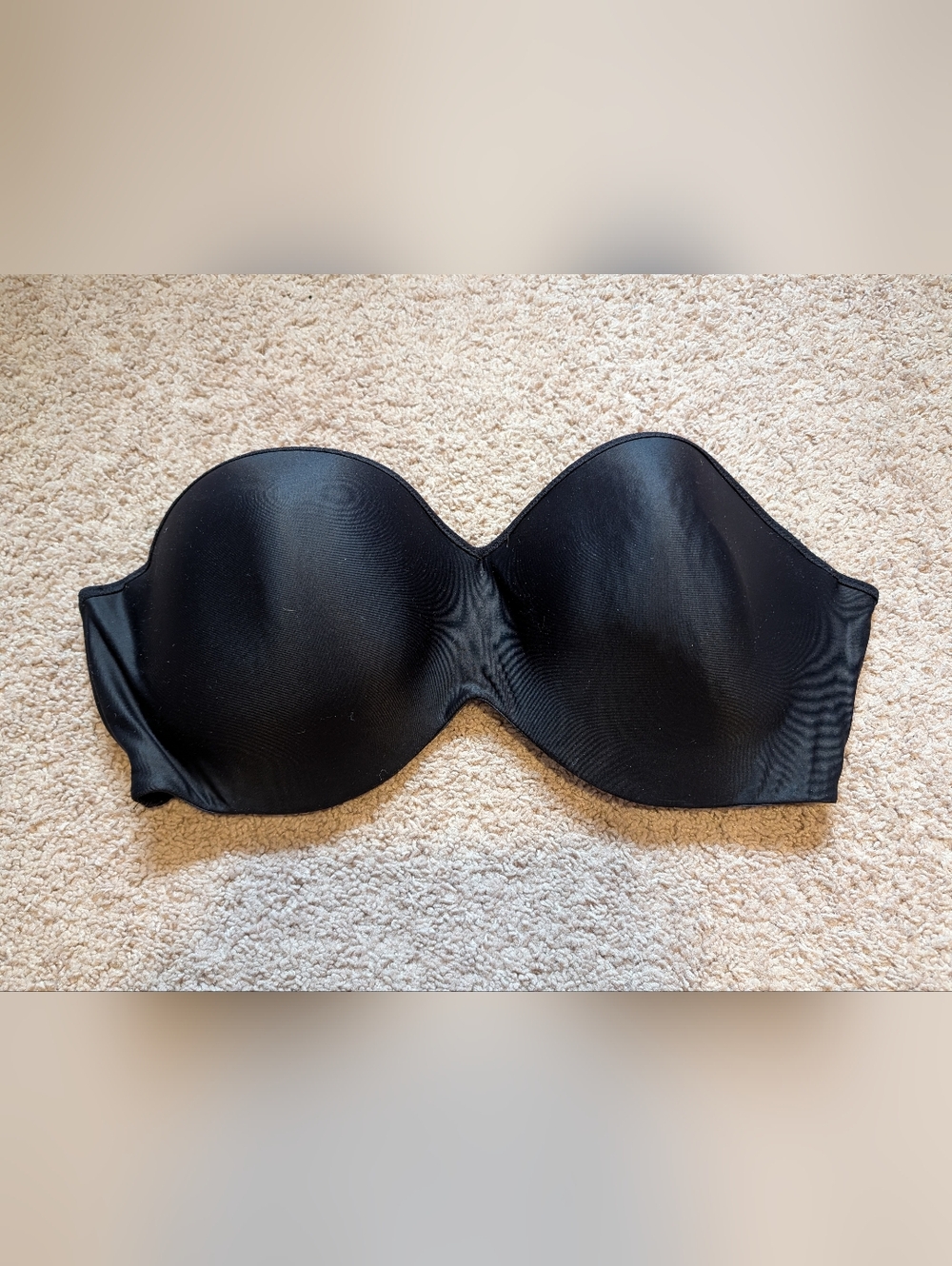 Maidenform Black Strapless Molded Bandeau Bra